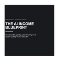 Cover of The AI Income Blueprint, a digital PDF workbook by HaulmDigital, subtitle An evidence-first operating system for turning one AI-assisted capability into one tested offer.